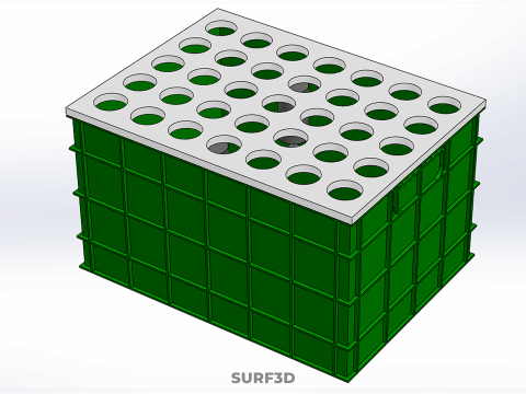 АЕРОПОНІЧНИЙ ВЕРТИКАЛЬНИЙ СІЛЬСЬКОГОСПОДАРСЬКИЙ МОДУЛЬ КАМЕРИ ДЛЯ ВИРОЩУВАННЯ РОСЛИН МОДУЛЬ ОТВОРИВ 3D Модель