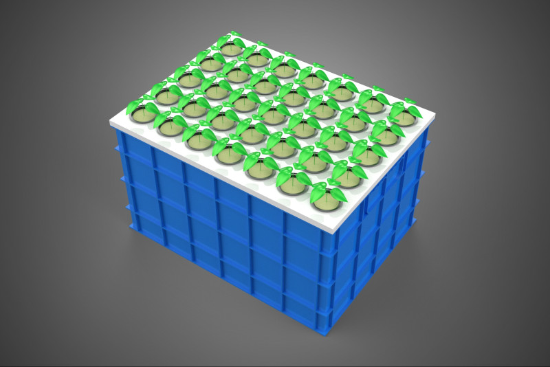 PLASTIC WATER TANK STORAGE CONTAINER AEROPONIC PLANT GROW FARM 3D Model .c4d .max .obj .3ds .fbx .stl .blend 