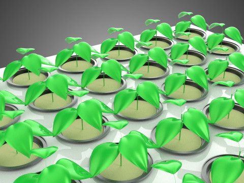 PLASTIC WATER TANK STORAGE CONTAINER AEROPONIC PLANT GROW FARM 3D Model