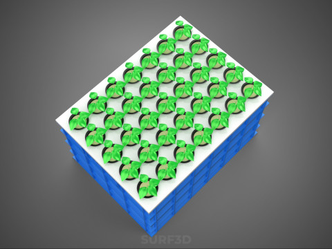 एरोपोनिक्स बॉक्स ग्रिड सीडलिंग प्लांट रूट ट्रे कल्टीवेशन गार्डन 3D मॉडल
