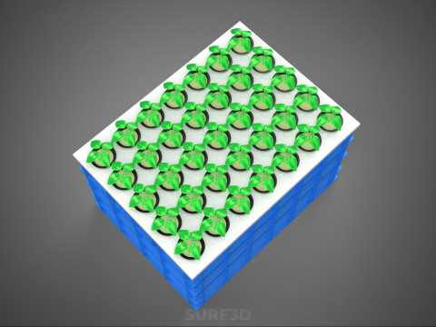 एरोपोनिक्स बॉक्स ग्रिड सीडलिंग प्लांट रूट ट्रे कल्टीवेशन गार्डन 3D मॉडल