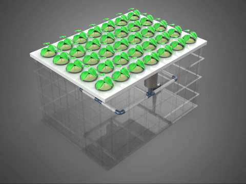AEROPONIC FARM MISTING CHAMBER NUTRIENT DELIVERY SPRAYER SYSTEM 3D Model