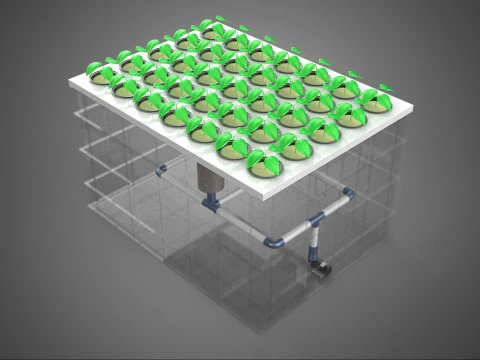 AEROPONIC FARM MISTING CHAMBER NUTRIENT DELIVERY SPRAYER SYSTEM 3D Model