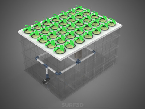 SISTEMA DE PULVERIZAÇÃO DE ENTREGA DE NUTRIENTES PARA CÂMARA DE NÉVOA DE FAZENDA AEROPÔNICA Modelo 3D