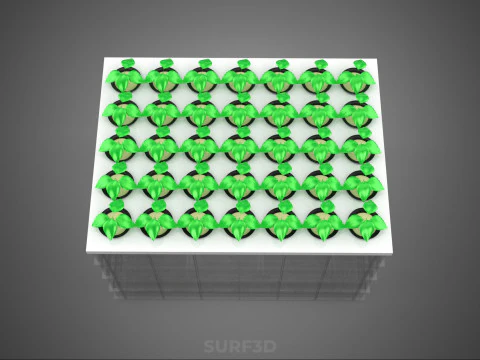 AEROPONIC FARM MISTING CHAMBER NUTRIENT DELIVERY SPRAYER SYSTEM 3D Model