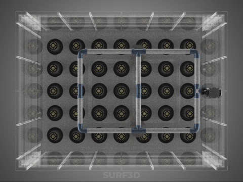 SISTEMA DE PULVERIZAÇÃO DE ENTREGA DE NUTRIENTES PARA CÂMARA DE NÉVOA DE FAZENDA AEROPÔNICA Modelo 3D
