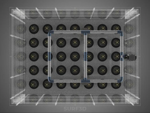 AEROPONIC FARM MISTING CHAMBER NUTRIENT DELIVERY SPRAYER SYSTEM 3D Model