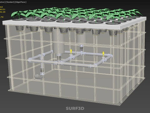 AEROPONIC FARM MISTING CHAMBER NUTRIENT DELIVERY SPRAYER SYSTEM 3D Model