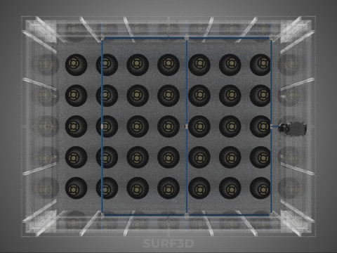 PRZEZROCZYSTY AEROPONICZNY ZBIORNIK NA UPRAWY ROŚLIN DONICZKI Z POMPĄ PODSTAWA DO UPRAW Model 3D