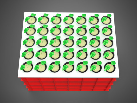 水培气雾培苗树发芽种植盘网杯 3D 模型