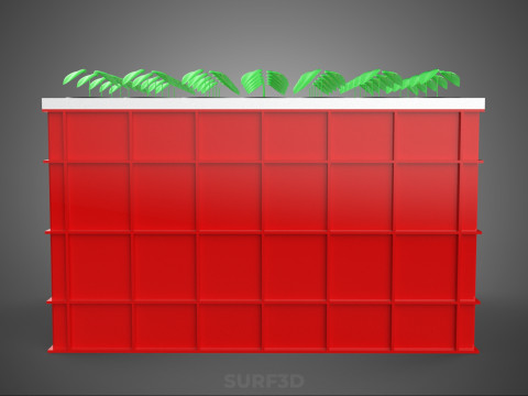 Semis aéroponiques hydroponiques, pousses d'arbre, plateau de plantation, tasse en filet Modèle 3D