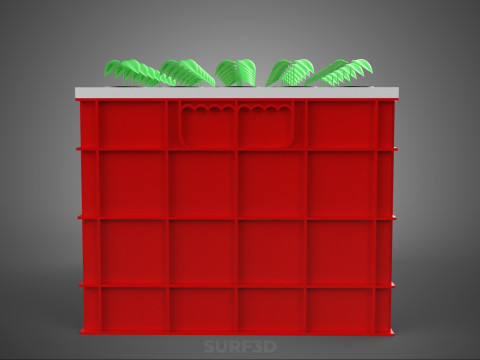 Semis aéroponiques hydroponiques, pousses d'arbre, plateau de plantation, tasse en filet Modèle 3D