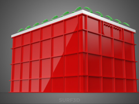 Semis aéroponiques hydroponiques, pousses d'arbre, plateau de plantation, tasse en filet Modèle 3D