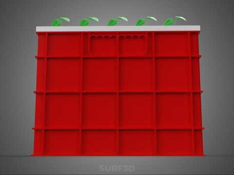 Semis aéroponiques hydroponiques, pousses d'arbre, plateau de plantation, tasse en filet Modèle 3D