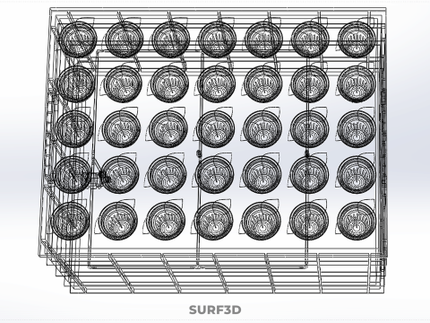 Semis aéroponiques hydroponiques, pousses d'arbre, plateau de plantation, tasse en filet Modèle 3D