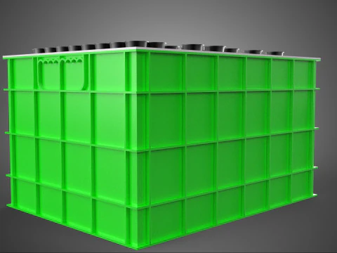 VERTICAL AEROPONIC FARMING PLANT GROWTH CHAMBER BOX HOLES MODULE 3D Model