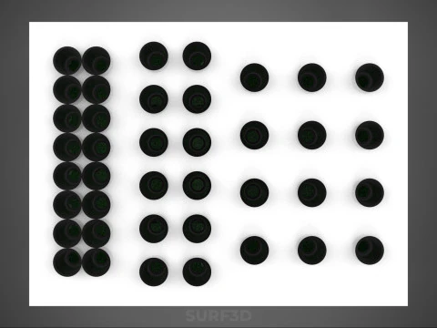 VERTICAL AEROPONIC FARMING PLANT GROWTH CHAMBER BOX HOLES MODULE 3D Model