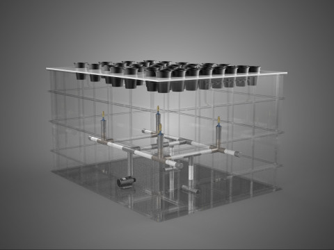 FARM GARDEN AEROPONICZNA KOMORA MGŁYWY DOSTAWAJĄCA SKŁADNIKI SKŁADNIKÓW ODŻYWCZYCH Model 3D