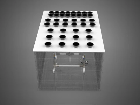 FARM GARDEN AEROPONIC MISTING CHAMBER NUTRIENT DELIVERY SPRAYER 3D Model