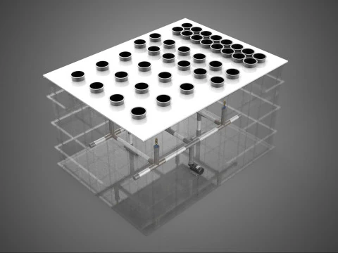 FARM GARDEN AEROPONIC MISTING CHAMBER NUTRIENT DELIVERY SPRAYER 3D Model