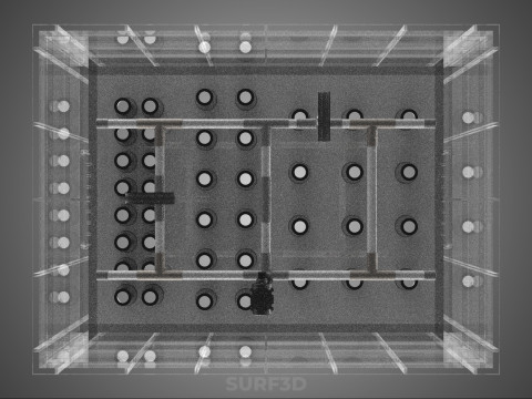 फार्म गार्डन एरोपोनिक मिस्टिंग चैम्बर पोषक तत्व वितरण स्प्रेयर 3D मॉडल