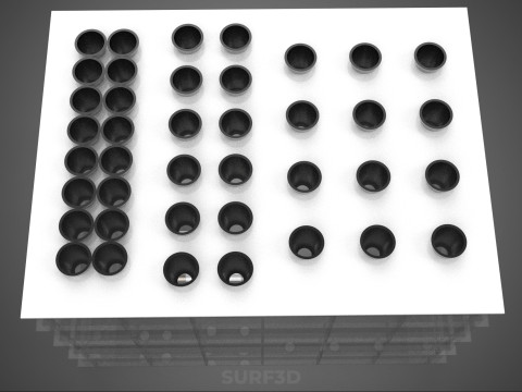 फार्म गार्डन एरोपोनिक मिस्टिंग चैम्बर पोषक तत्व वितरण स्प्रेयर 3D मॉडल