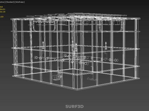 FARM GARDEN AEROPONIC MISTING CHAMBER NUTRIENT DELIVERY SPRAYER 3D Model