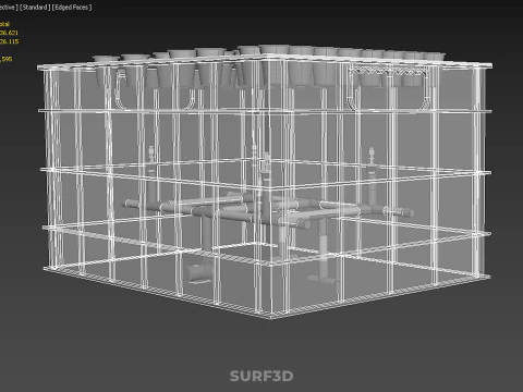 FARM GARDEN AEROPONIC MISTING CHAMBER NUTRIENT DELIVERY SPRAYER 3D Model
