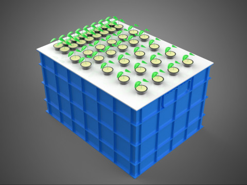 ZBIORNIK NA WODĘ POJEMNIK DO PRZECHOWYWANIA AEROPONICZNA FARMA ROŚLIN Model 3D