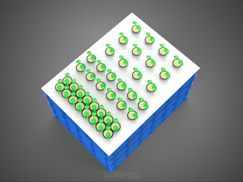 ZBIORNIK NA WODĘ POJEMNIK DO PRZECHOWYWANIA AEROPONICZNA FARMA ROŚLIN Model 3D