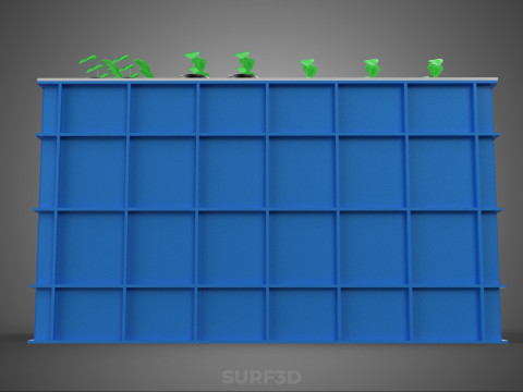 ZBIORNIK NA WODĘ POJEMNIK DO PRZECHOWYWANIA AEROPONICZNA FARMA ROŚLIN Model 3D