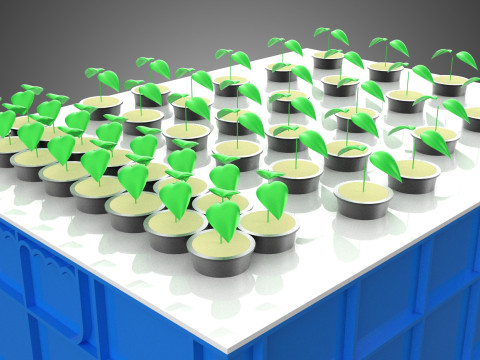 ZBIORNIK NA WODĘ POJEMNIK DO PRZECHOWYWANIA AEROPONICZNA FARMA ROŚLIN Model 3D