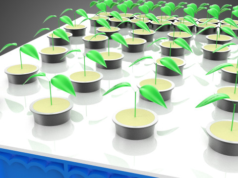 ZBIORNIK NA WODĘ POJEMNIK DO PRZECHOWYWANIA AEROPONICZNA FARMA ROŚLIN Model 3D