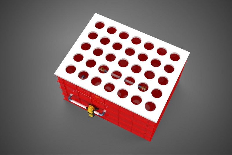 BEWÄSSERUNGSROHR SPRÜHEN LAYOUT AEROPONIC PFLANZENLOCHKULTIVIERUNG 3D Modell .c4d .max .obj .3ds .fbx .stl .blend 