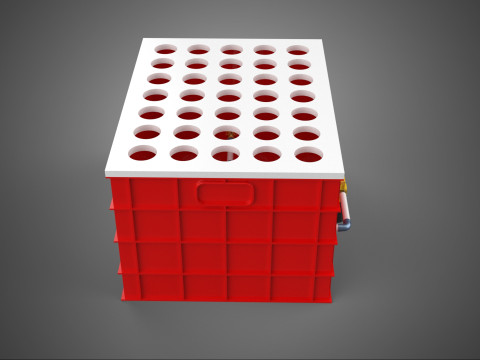 BEWÄSSERUNGSROHR SPRÜHEN LAYOUT AEROPONIC PFLANZENLOCHKULTIVIERUNG 3D Modell