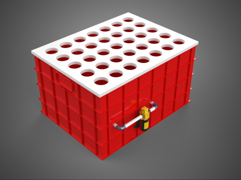 BEWÄSSERUNGSROHR SPRÜHEN LAYOUT AEROPONIC PFLANZENLOCHKULTIVIERUNG 3D Modell