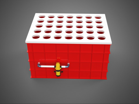 BEWÄSSERUNGSROHR SPRÜHEN LAYOUT AEROPONIC PFLANZENLOCHKULTIVIERUNG 3D Modell