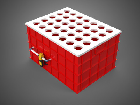 BEWÄSSERUNGSROHR SPRÜHEN LAYOUT AEROPONIC PFLANZENLOCHKULTIVIERUNG 3D Modell