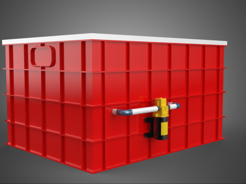 BEWÄSSERUNGSROHR SPRÜHEN LAYOUT AEROPONIC PFLANZENLOCHKULTIVIERUNG 3D Modell