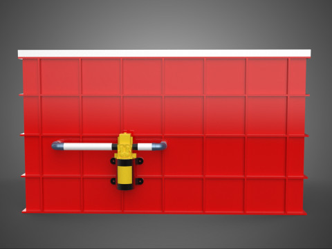 BEWÄSSERUNGSROHR SPRÜHEN LAYOUT AEROPONIC PFLANZENLOCHKULTIVIERUNG 3D Modell