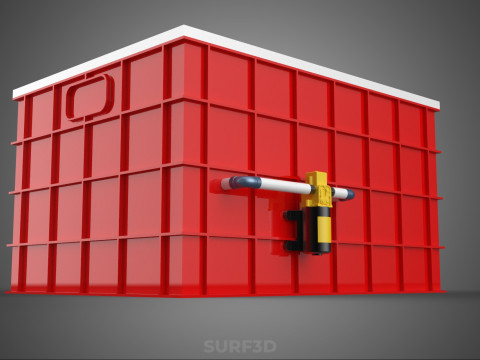 BEWÄSSERUNGSROHR SPRÜHEN LAYOUT AEROPONIC PFLANZENLOCHKULTIVIERUNG 3D Modell