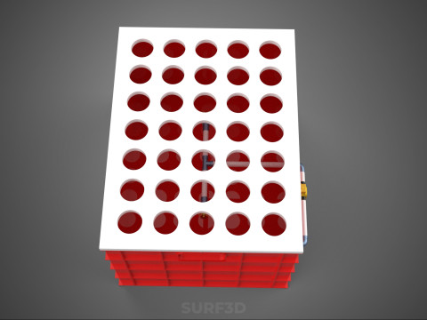 BEWÄSSERUNGSROHR SPRÜHEN LAYOUT AEROPONIC PFLANZENLOCHKULTIVIERUNG 3D Modell