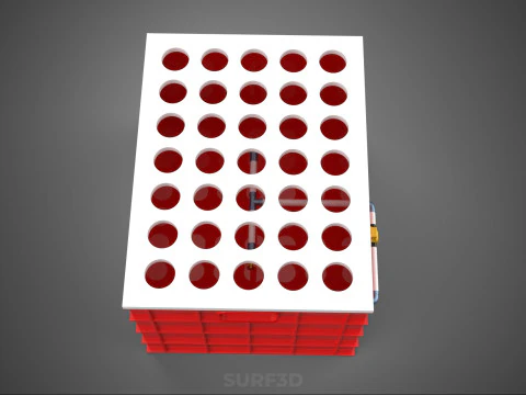 IRRIGATION PIPE SPRAYING LAYOUT AEROPONIC PLANT HOLE CULTIVATION 3D Model