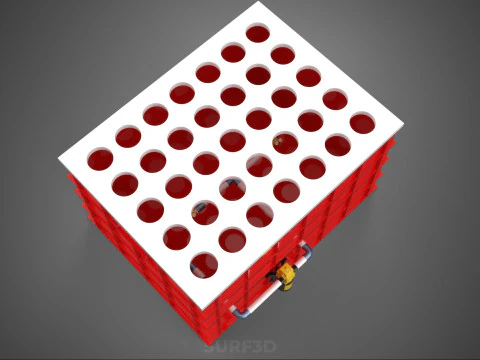 IRRIGATION PIPE SPRAYING LAYOUT AEROPONIC PLANT HOLE CULTIVATION 3D Model