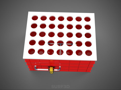 BEWÄSSERUNGSROHR SPRÜHEN LAYOUT AEROPONIC PFLANZENLOCHKULTIVIERUNG 3D Modell