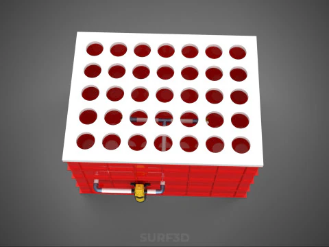 IRRIGATION PIPE SPRAYING LAYOUT AEROPONIC PLANT HOLE CULTIVATION 3D Model