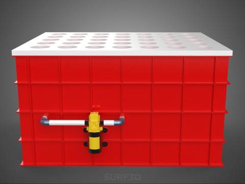 BEWÄSSERUNGSROHR SPRÜHEN LAYOUT AEROPONIC PFLANZENLOCHKULTIVIERUNG 3D Modell