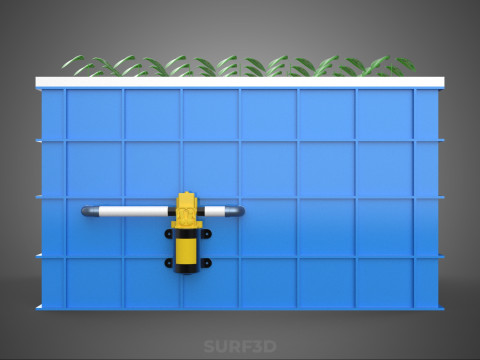 에어로포닉 스프레이 식물 작물 탱크 그물 화분 물 펌프 재배 트레이 3D 모델