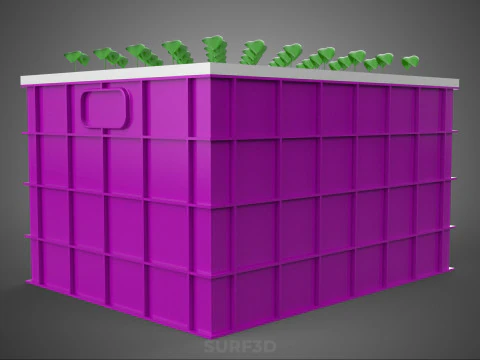 HYDROPONICS AEROPONICS DWC GROWING CLONE STATION MIST PUMP CYCLE 3D Model