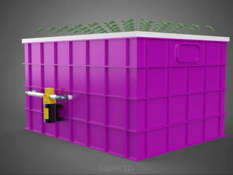 HYDROPONICS AEROPONICS DWC GROWING CLONE STATION MIST PUMP CYCLE 3D Model